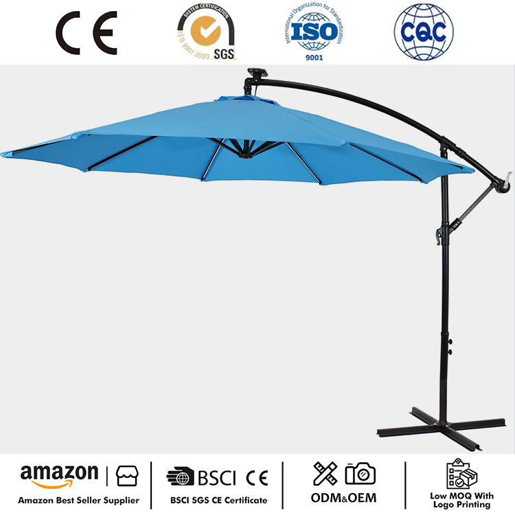 Ô dù chợ treo năng lượng mặt trời LED 10FT