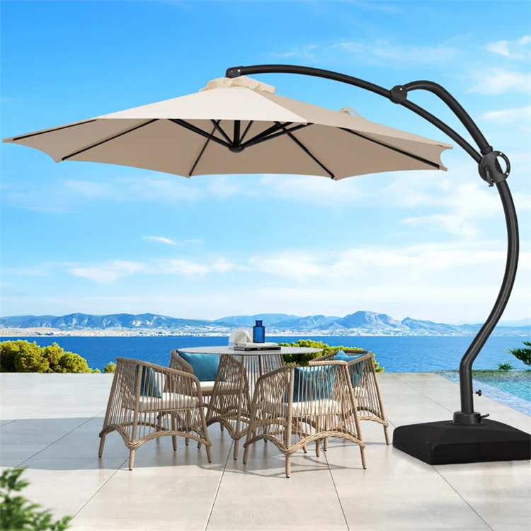 Mái hiên 10ft hình chữ S Treo bù đắp Ô dù