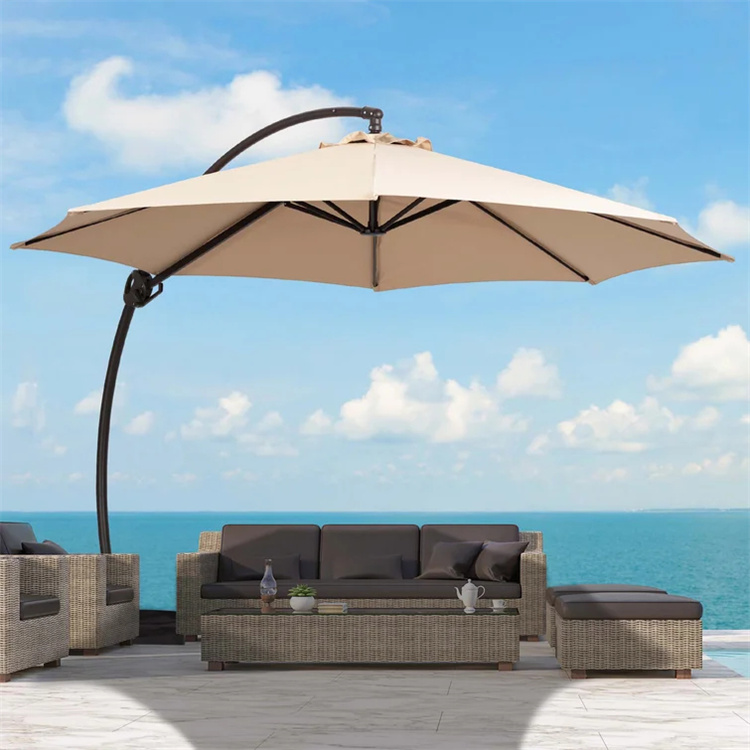 11FT Curvy Cantilever Patio Offset Ô treo