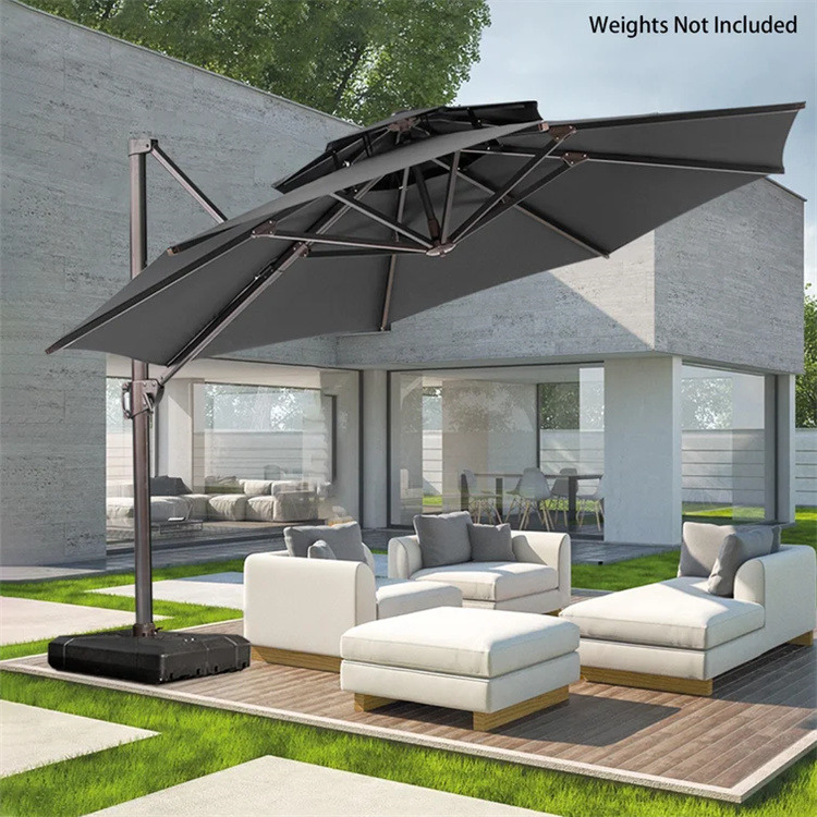 12ft Double Top Cantilever Offset Patio Ô