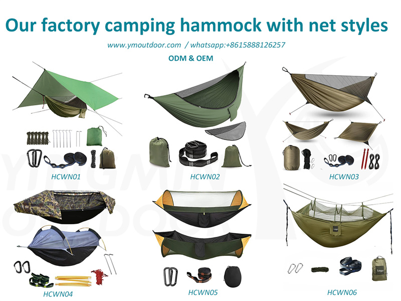 Các loại võng cắm trại có lưới do YMOUTDOOR hỗ trợ