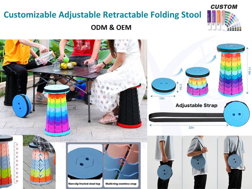 Ghế đẩu cắm trại kính thiên văn gấp thân thiện với môi trường