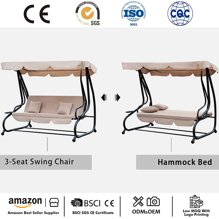 Ghế xích đu ngoài trời 3 chỗ ngồi