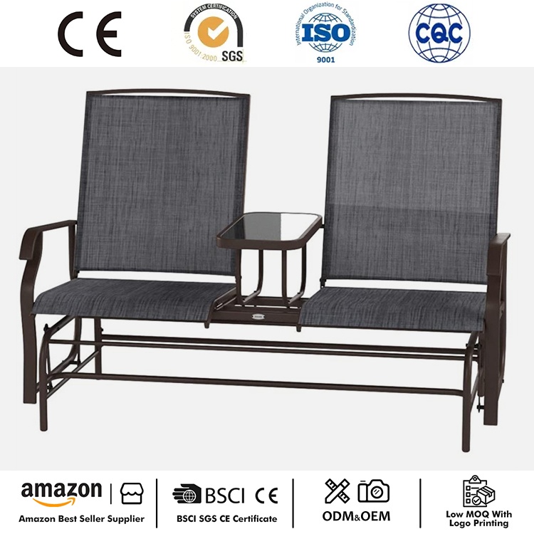 Ghế lượn đôi chỗ ngồi với bàn trung tâm