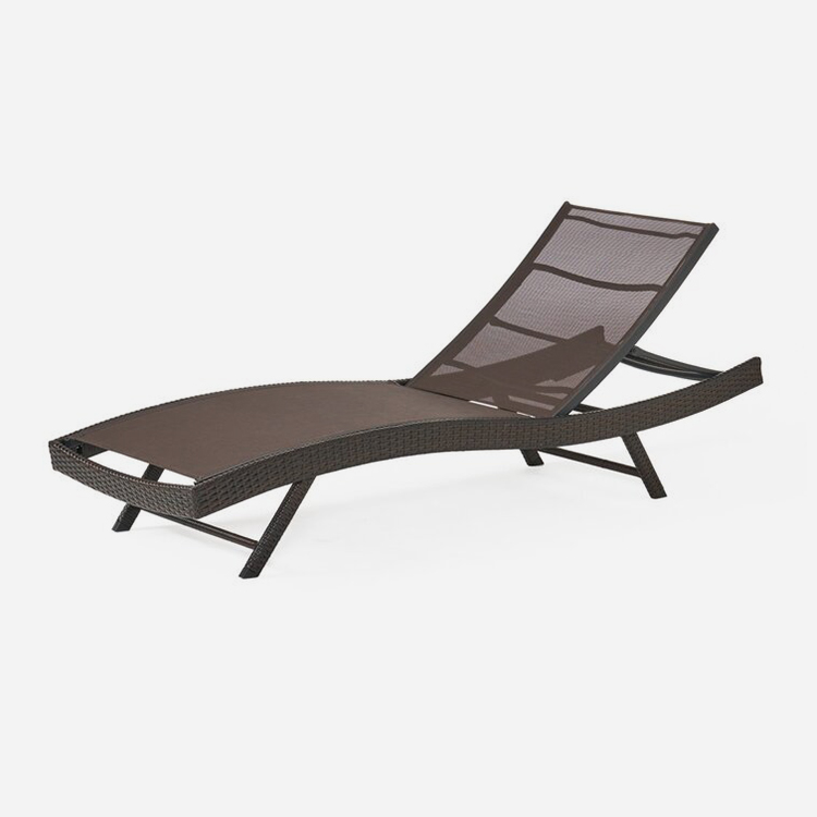 Ghế mây Chaise có thể điều chỉnh hiên nhà