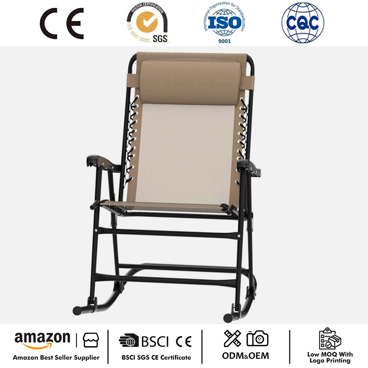 Rocker phòng chờ gấp không trọng lực ngoài trời với gối