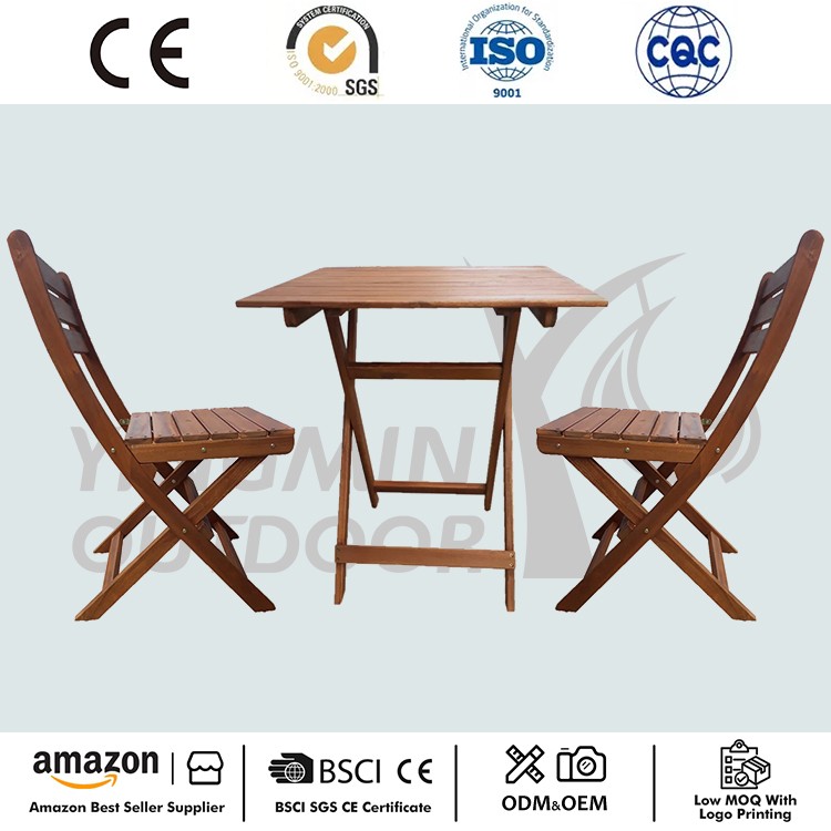 Bộ đồ ăn 3 món bằng gỗ cứng cao cấp Patio