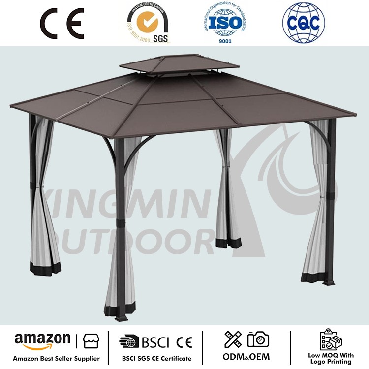 Sân hiên khung thép mái cứng Vọng lâu