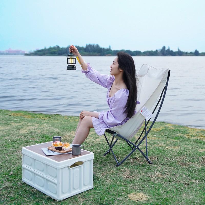 Ghế gấp ba lô cắm trại di động