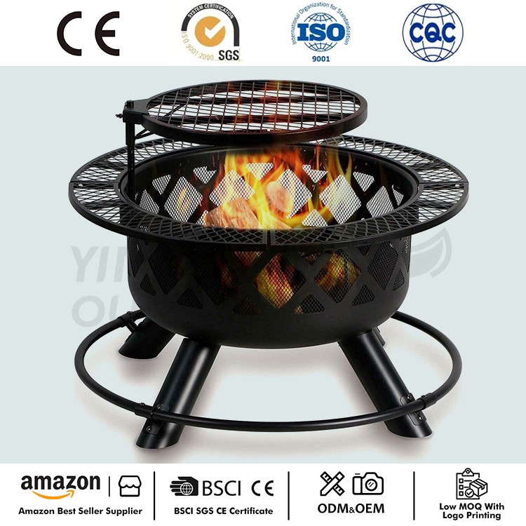Hố lửa đốt củi để nướng ngoài trời