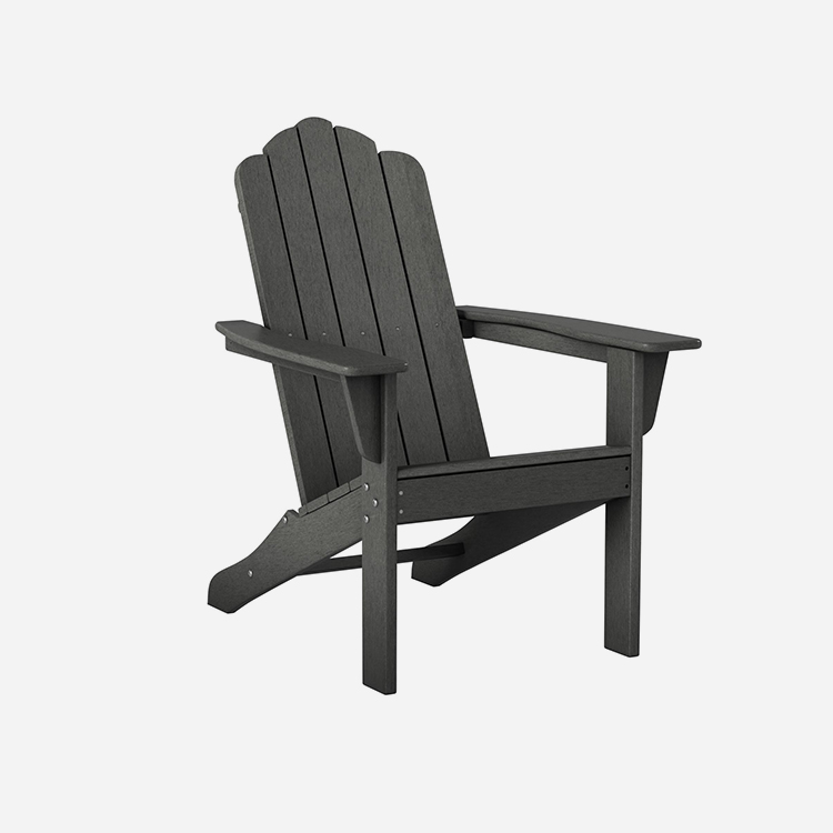 Ghế ngoài trời màu xám Poly Patio Adirondack