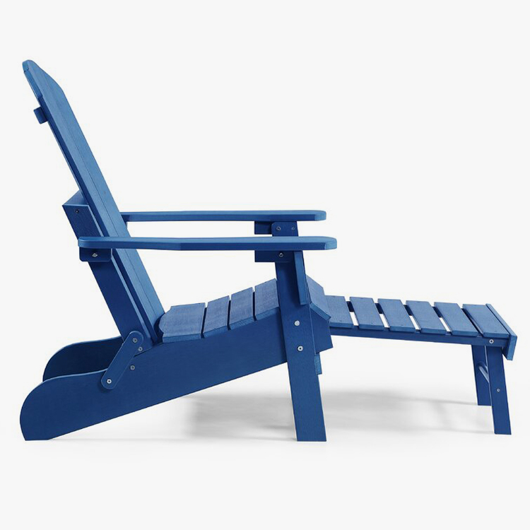 Ghế gấp nhựa Adirondack với Ottoman